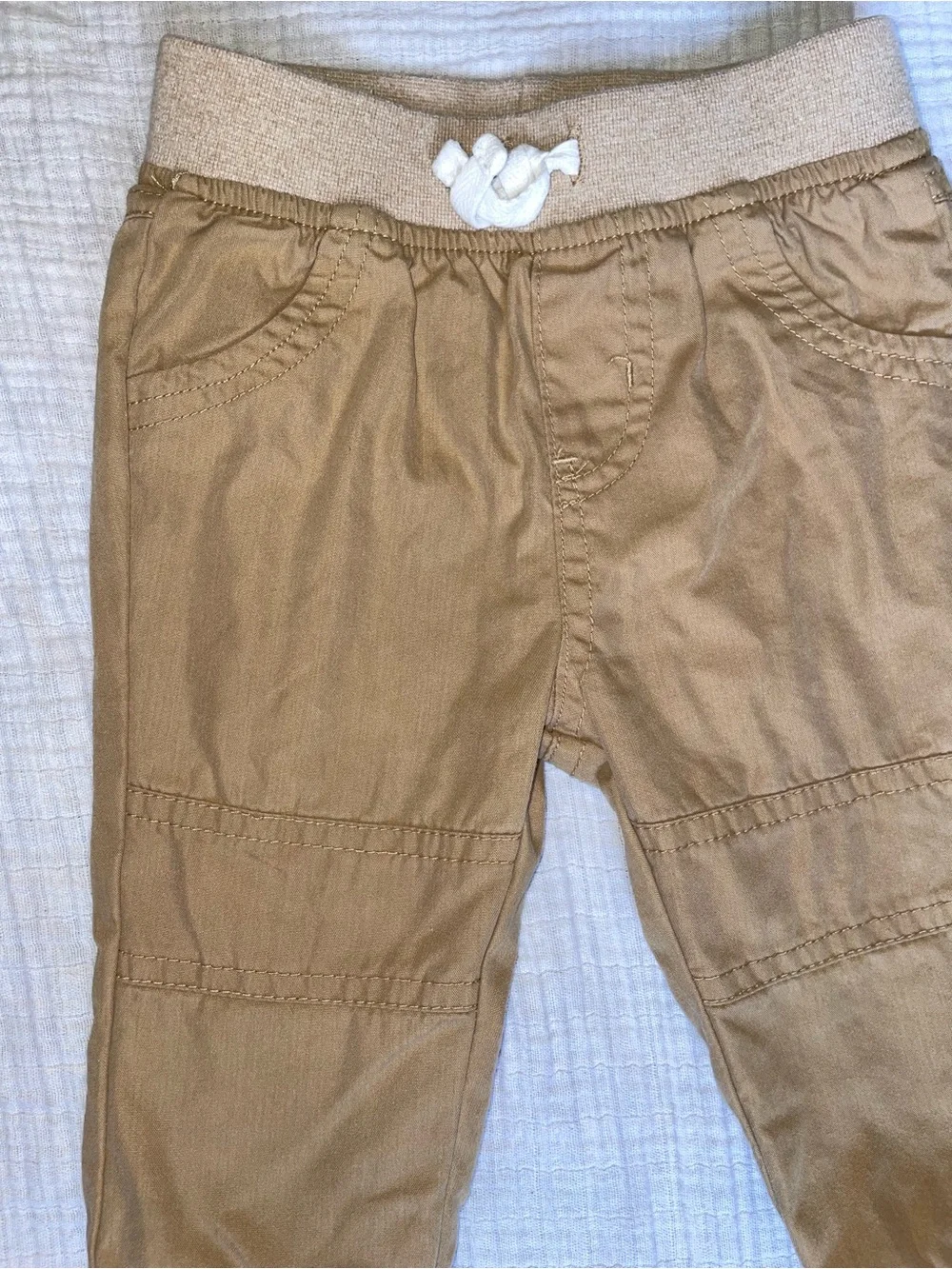 Cat & Jack Tan Elastic-Waist Jogger Pants